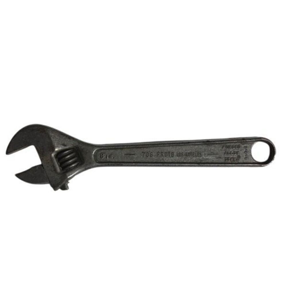 Pronto Los Angeles 708 8” Forged Alloy Steel Adjustable Crescent Wrench